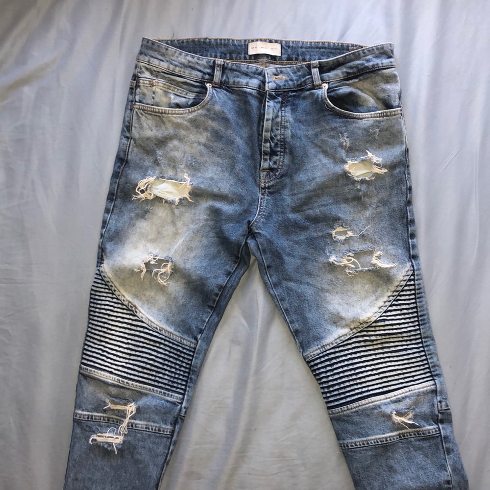 Balmain styled Zara denim 34x30